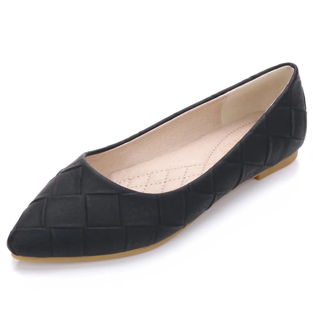 Stunning Women's Cute Slip-On Ballet Flats - Soft Comfortable Classic Pointed Toe Shoes for Casual Wear, Office & Date Night Outfits