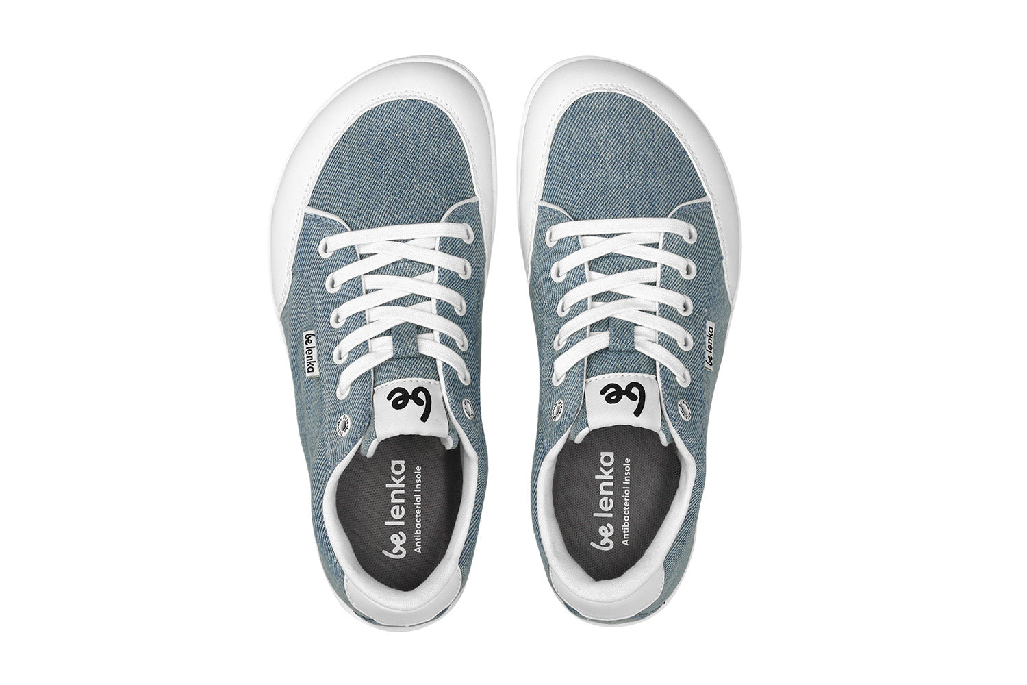 Barefoot Sneakers for Women - Be Lenka Rebound Denim Light Blue | Minimalist Zero Drop Shoes for Running, Walking & Gym | Comfortable & Flexible Footwear for Active Lifestyle