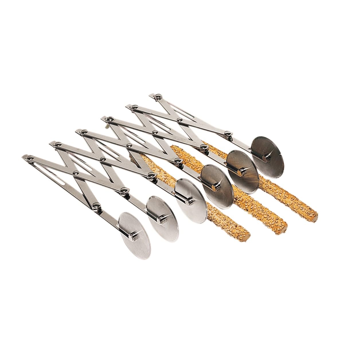 American Metalcraft Six-Wheel Pastry Cutter - Professional Baking Tool for Cookies, Dough, and Pie Crust | Perfect for Home Bakers and Commercial Kitchens