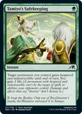 Magic: The Gathering - Tamiyo's Safekeeping (211) - Kamigawa: Neon Dynasty MTG Card - Collectible Trading Card Game for Deck Building & Strategy Play - Perfect for MTG Tournaments & Casual Gaming