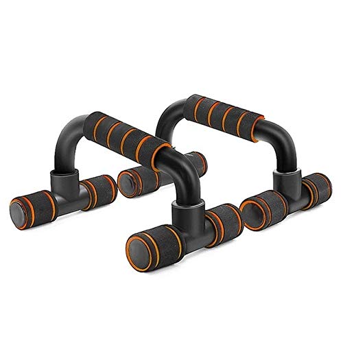 YZZSJC Push Up Bars - Pair of Fitness Push Up Stands for Perfect Pushups, Home Gym & Muscle Training - Orange - Ideal for Home Workouts, Strength Training & Sports Equipment