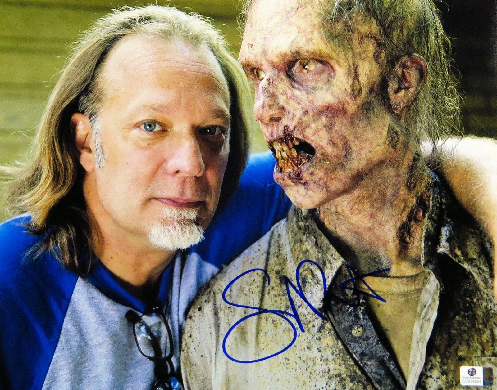 Greg Nicotero Signed Autographed 11X14 Photo The Walking Dead Special Effects - Limited Edition Collectible Memorabilia for Fans & Horror Enthusiasts - Perfect for Display in Home Theater, Man Cave, or Office Decor