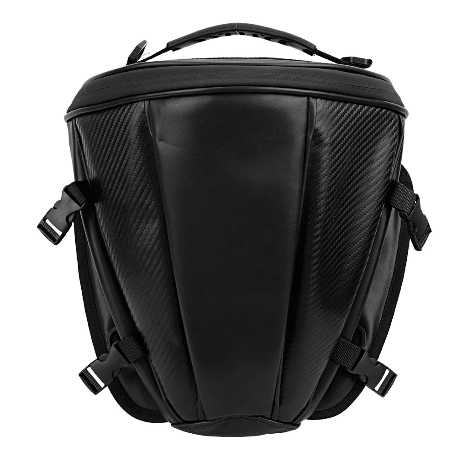 Carbon Fiber Motorcycle Tail Bag - Waterproof Rear Seat Saddle Bag for Motorbikes | Perfect for Commuting, Road Trips & Adventure Riding