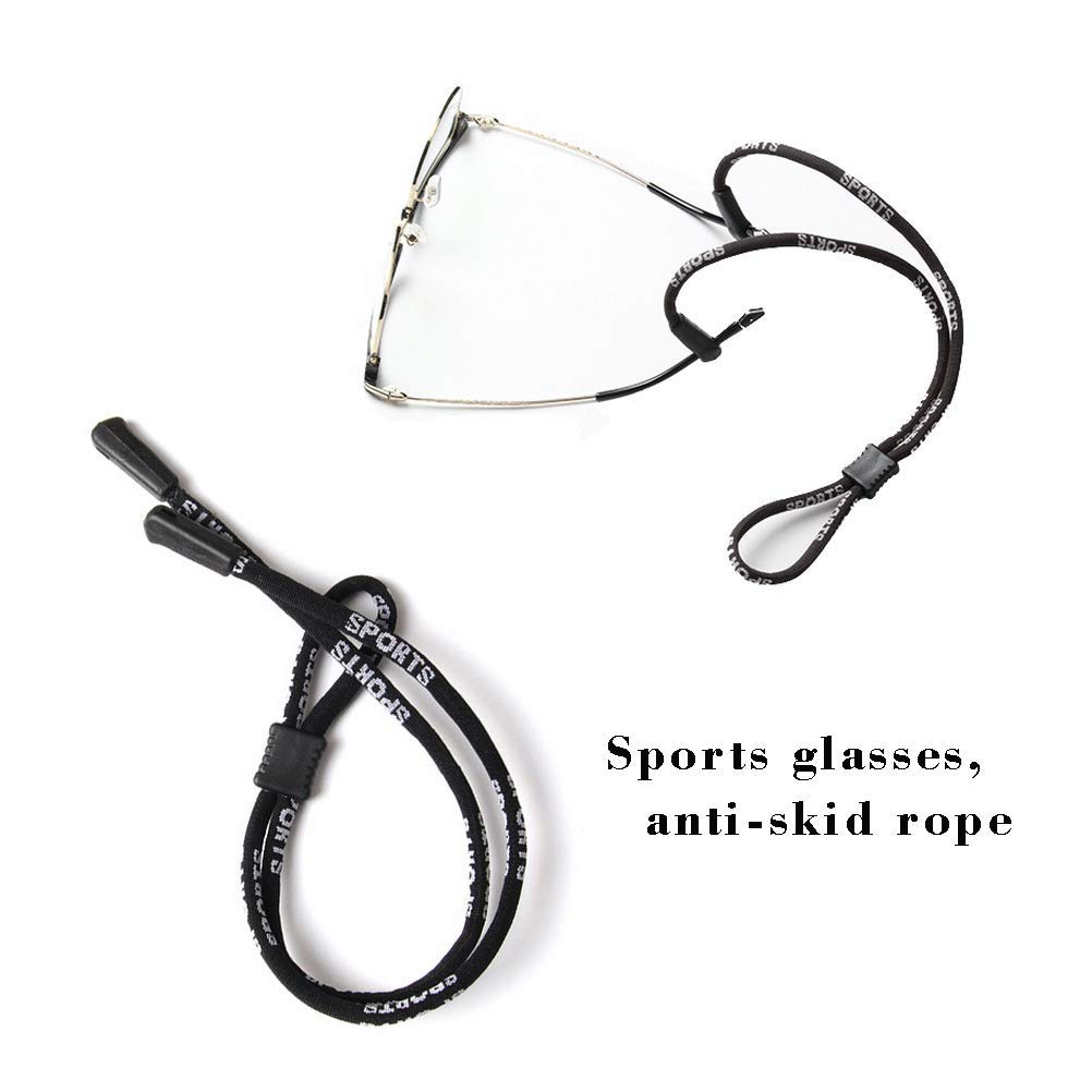 Kuou 4-Pack Adjustable Safety Glasses Strap - Universal Fit for Sports & Outdoor