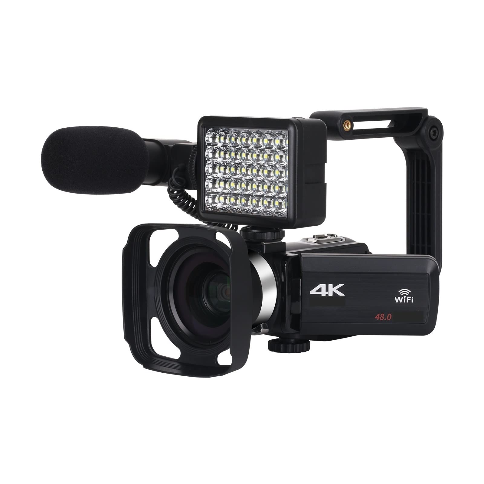 **AUBEST 4K Ultra HD Digital Video Camera Camcorder - 18X Zoom for Photography, Vlogging, Live Streaming & Webcam (NO SD Card, Camera Kit 3 Included) - Perfect for YouTube, TikTok, Travel & Home Videos**