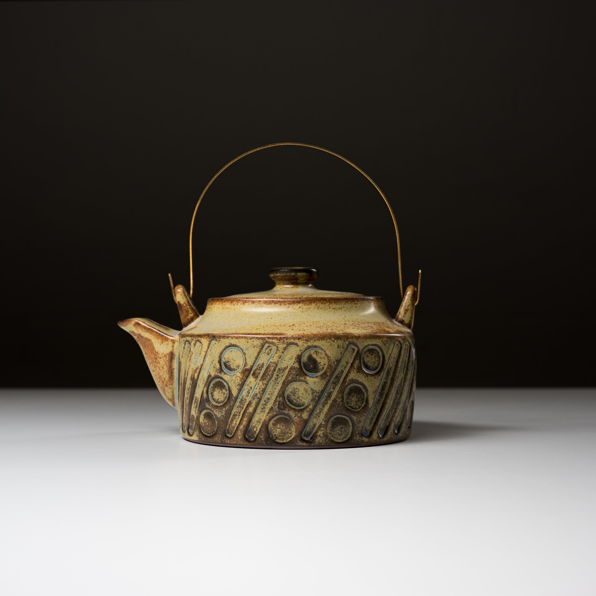Premium Seto Ware KASHIWA Japanese Ceramic Teapot 400ml - Authentic Handcrafted Pottery for Green Tea, Black Tea & Herbal Brewing - Perfect for Home, Office & Tea Ceremonies