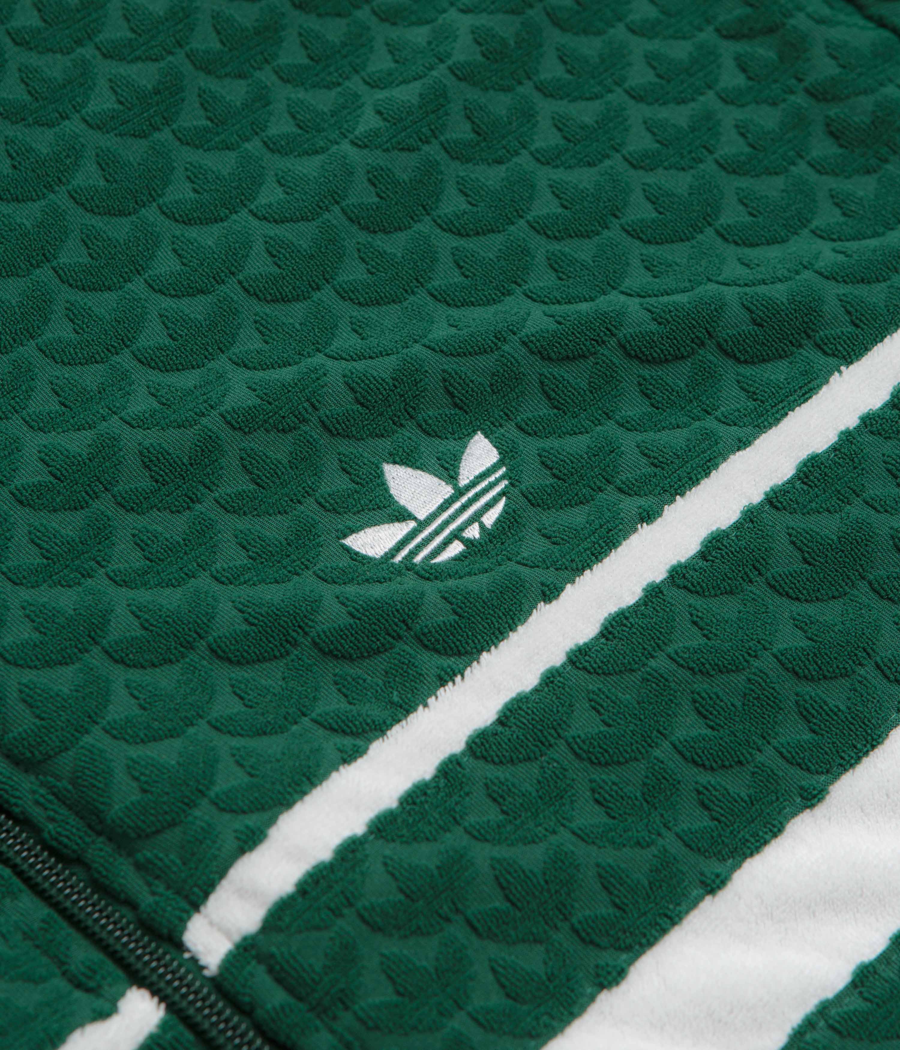Adidas Monogram Track Jacket - Collegiate Green | Stylish Athletic Windbreaker for Running, Gym & Streetwear Fashion
