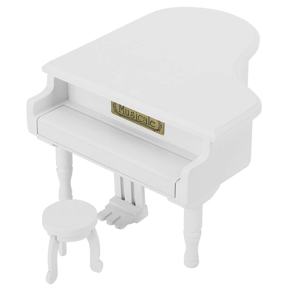 Okuyonic Musical Boxes - Exquisite Multi-Functional Piano Music Box with Stool | Perfect for Home Decor, Gift Giving & Relaxation | Elegant Musical Ornament for Living Room, Bedroom & Nursery