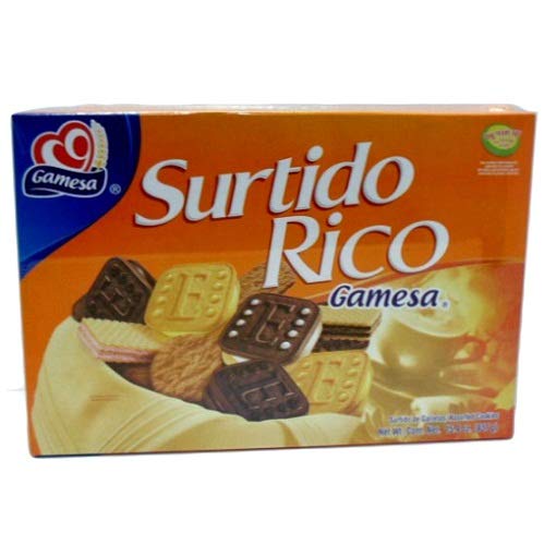 Gamesa Deluxe Surtido Rico Assorted Cookies 15.4oz Bulk Pack - Mexican Sweet Snacks for Parties, Office & Family Gatherings