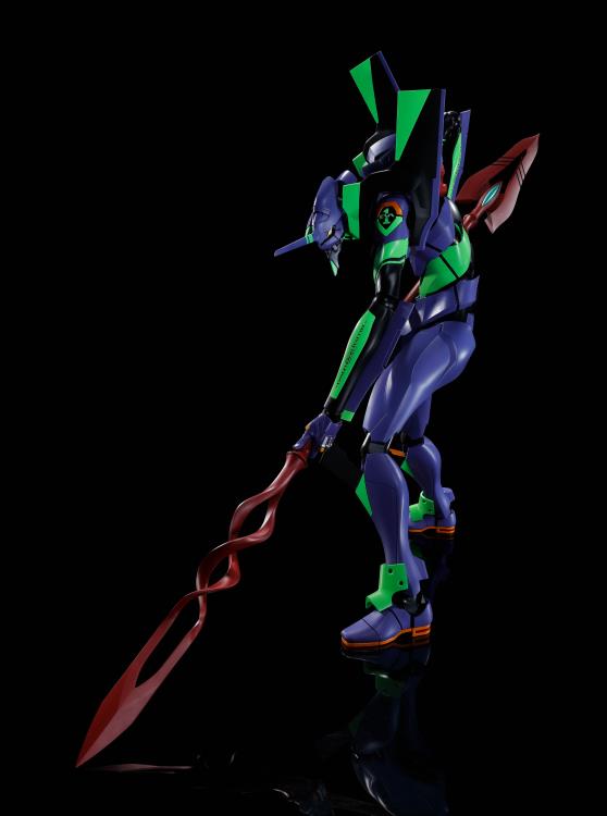 Bandai Dynaction Evangelion Unit-01 with Spear of Cassius Action Figure - Rebuild of Evangelion 3.0+1.0 Renewal Color Edition | Collectible Anime Model for Display & Gifts