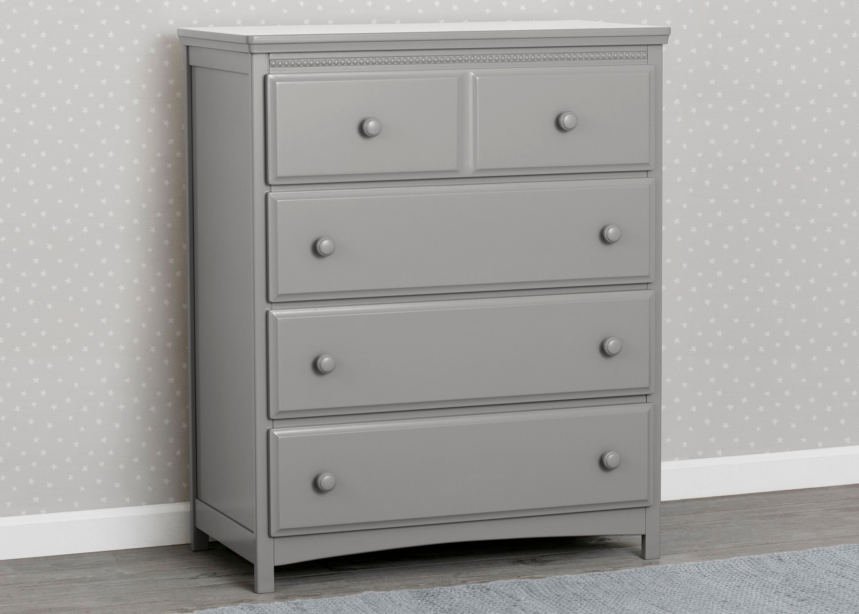 Emerson 4-Drawer Wooden Dresser - Solid Wood Chest of Drawers for Bedroom Storage & Organization | Perfect for Master Bedroom, Guest Room or Dorm Furniture