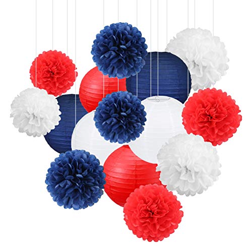 White ，red ，navy Blue