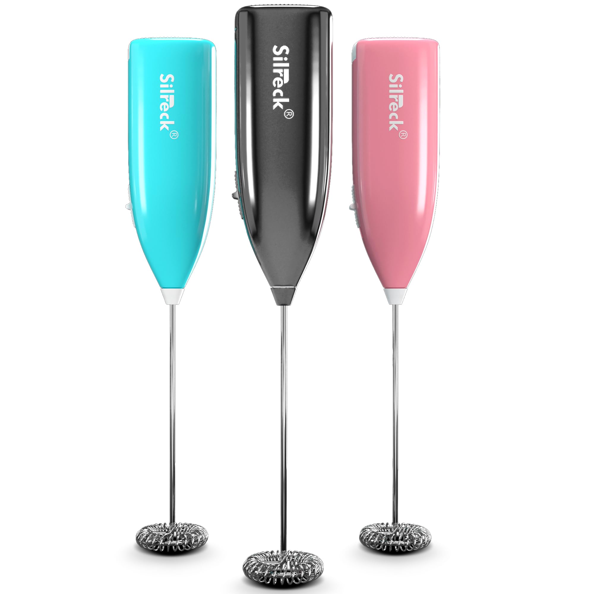 Electric Milk Frother for Coffee & Cappuccino - Handheld Automatic Milk Foam Maker with Whisk for Latte, Hot Chocolate & Milkshakes - Perfect for Home, Office & Coffee Shops (Black)