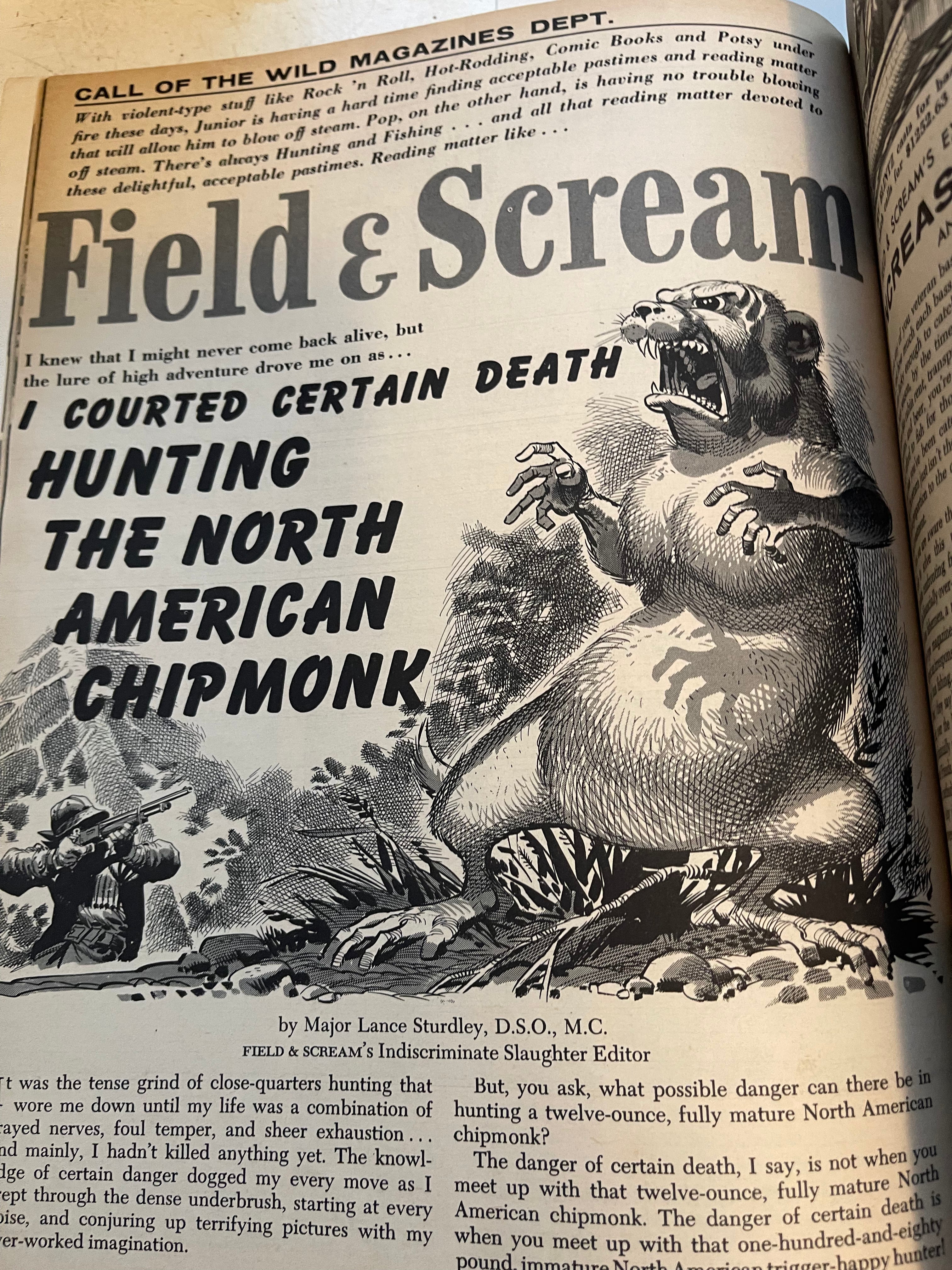 Mad Magazine Rare First Annual Issue 1958 with Comic Insert Book - Vintage Collectible for Comic Fans & Nostalgic Gift Idea