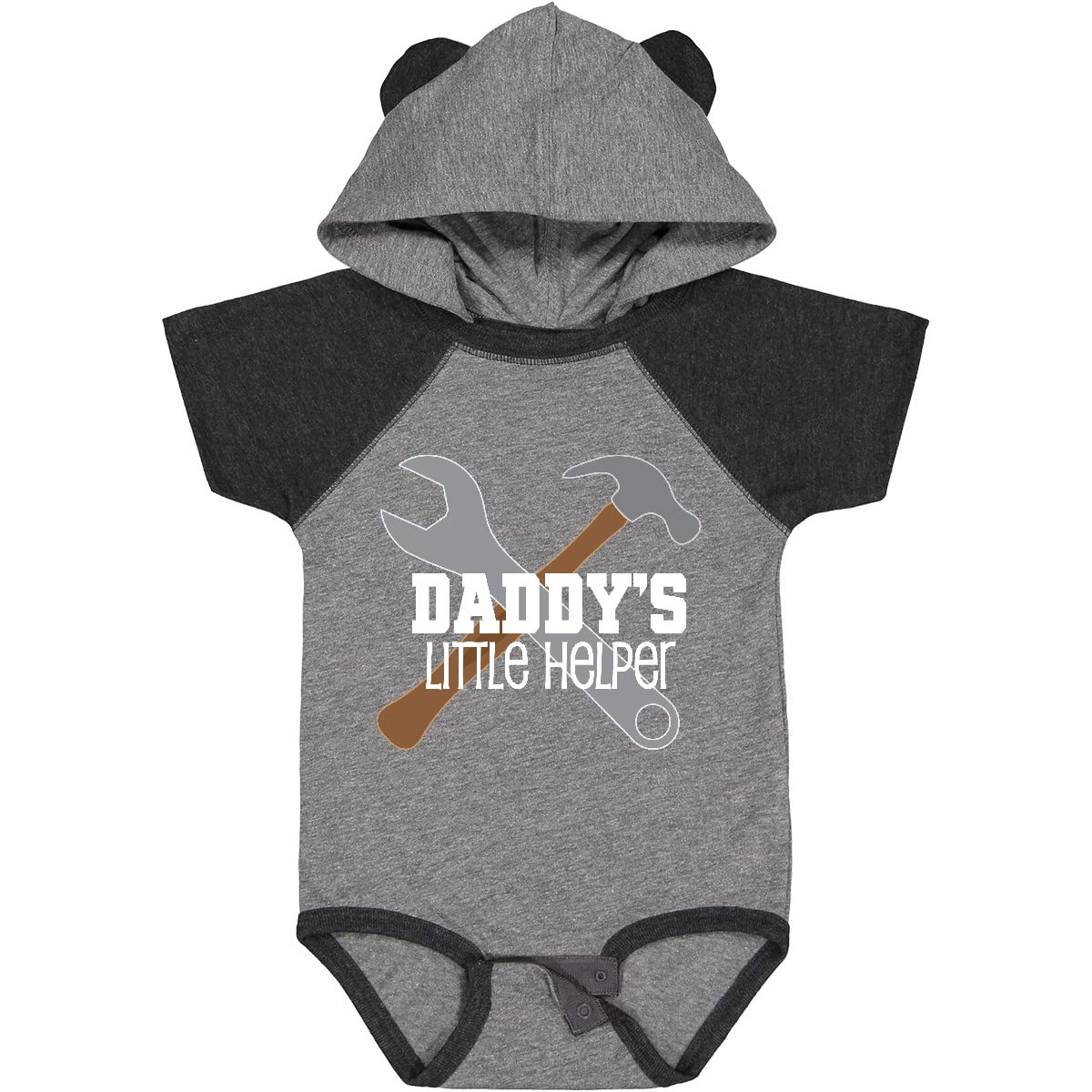 Inktastic Daddy's Little Helper Tool Set Baby Bodysuit - Cute Construction Theme Outfit for Newborns & Infants - Perfect for Father's Day, Baby Showers & Family Photos