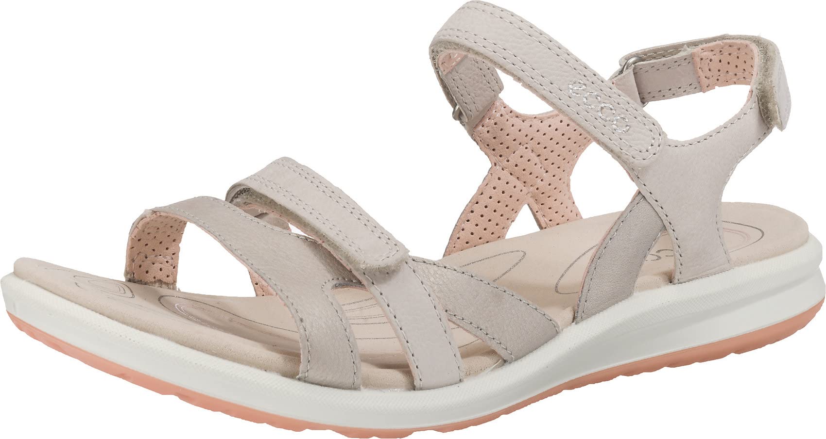ECCO Women's Comfortable Wedge Heel Sandals Open Toe Summer Shoes Size 4 UK - Perfect for Beach Vacations, Date Nights & Casual Outings