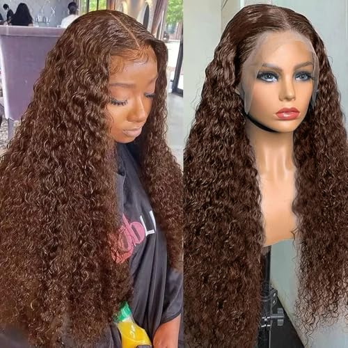 13x6 Chocolate Brown Deep Wave Wig