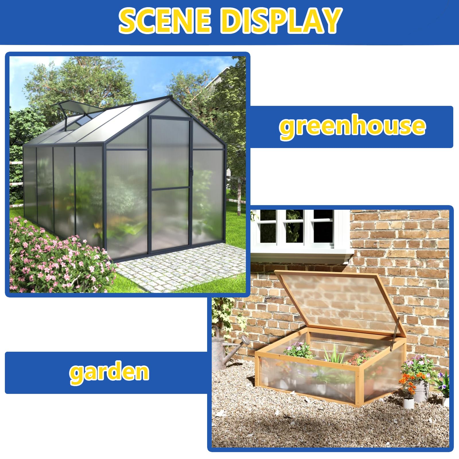 Premium Twin-Wall Polycarbonate Greenhouse Panels - 47.2
