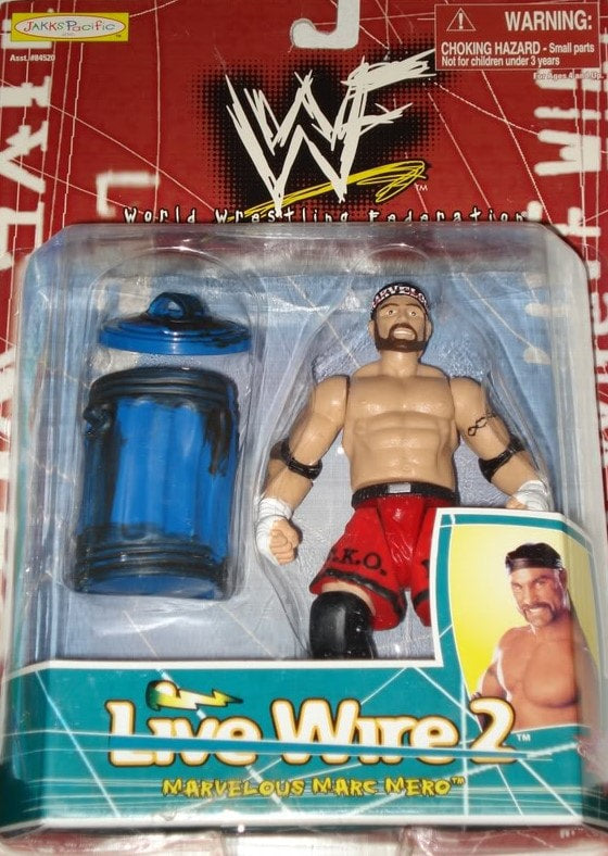 1999 WWF Jakks Pacific Live Wire Series 2 Marvelous Marc Mero Action Figure - Exclusive Collectible Wrestling Toy for Fans & Display