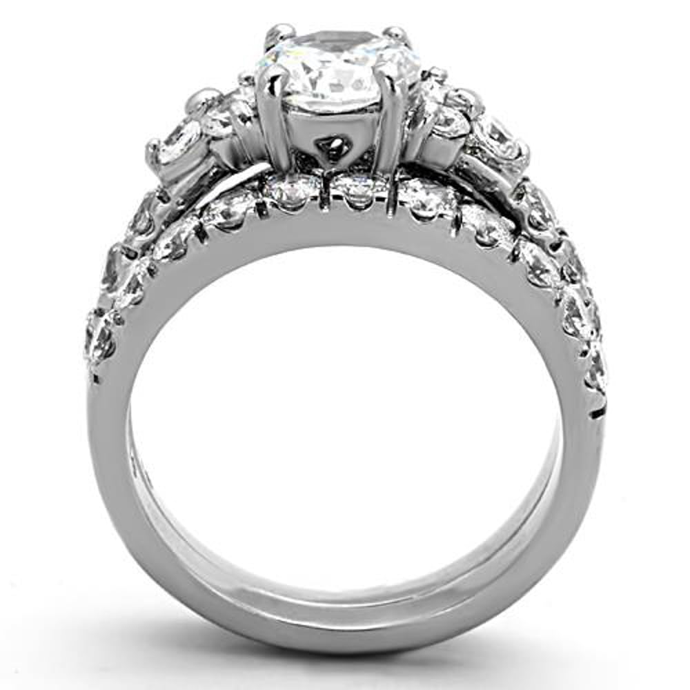 2.5ct CZ Silver Wedding Ring Set for Women Size 5-10 | Elegant Bridal Jewelry