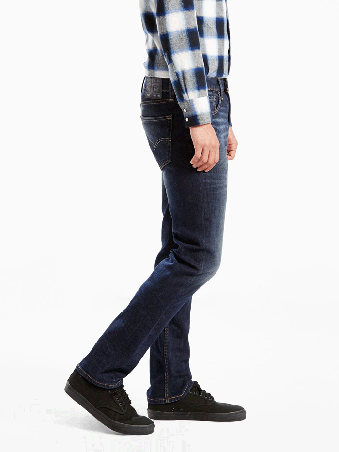 Levi's Men's 511 Slim Fit Stretch Jeans - Dark Wash Navy | Comfortable & Stylish for Casual Wear, Office & Night Out