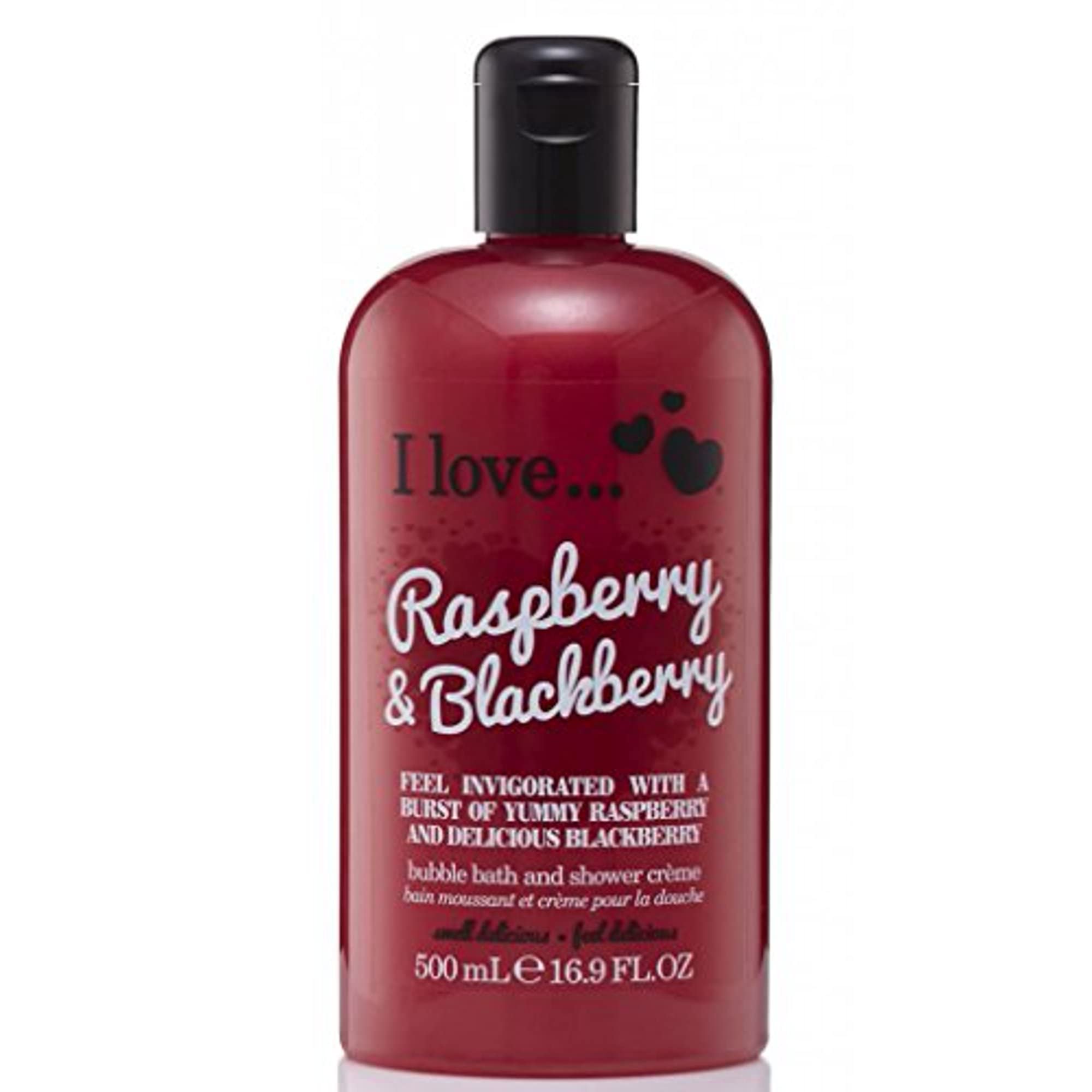 Hydrating Raspberry & Blackberry Body Wash & Bubble Bath with Natural Fruit Extracts & Provitamin B5 - Moisturizing Shower Gel for Dry Skin - 16.9 oz - Perfect for Relaxing Baths & Spa Days at Home