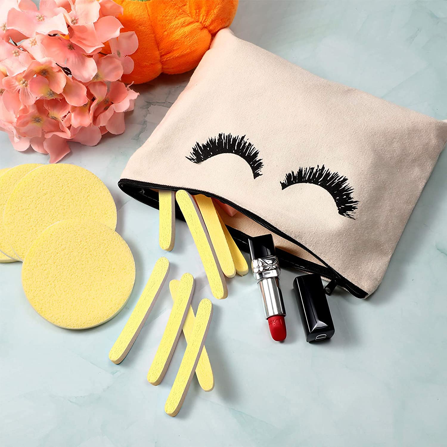 TopFinder® 12-Piece Magic Compressed Facial Sponges - 100% Natural Professional Cosmetic Spa Sponges for Face Cleansing, Massage, Pore Exfoliation, Mask Application & Makeup Removal | Ideal for Daily Skincare, Spa Treatments & Travel Beauty Essentials