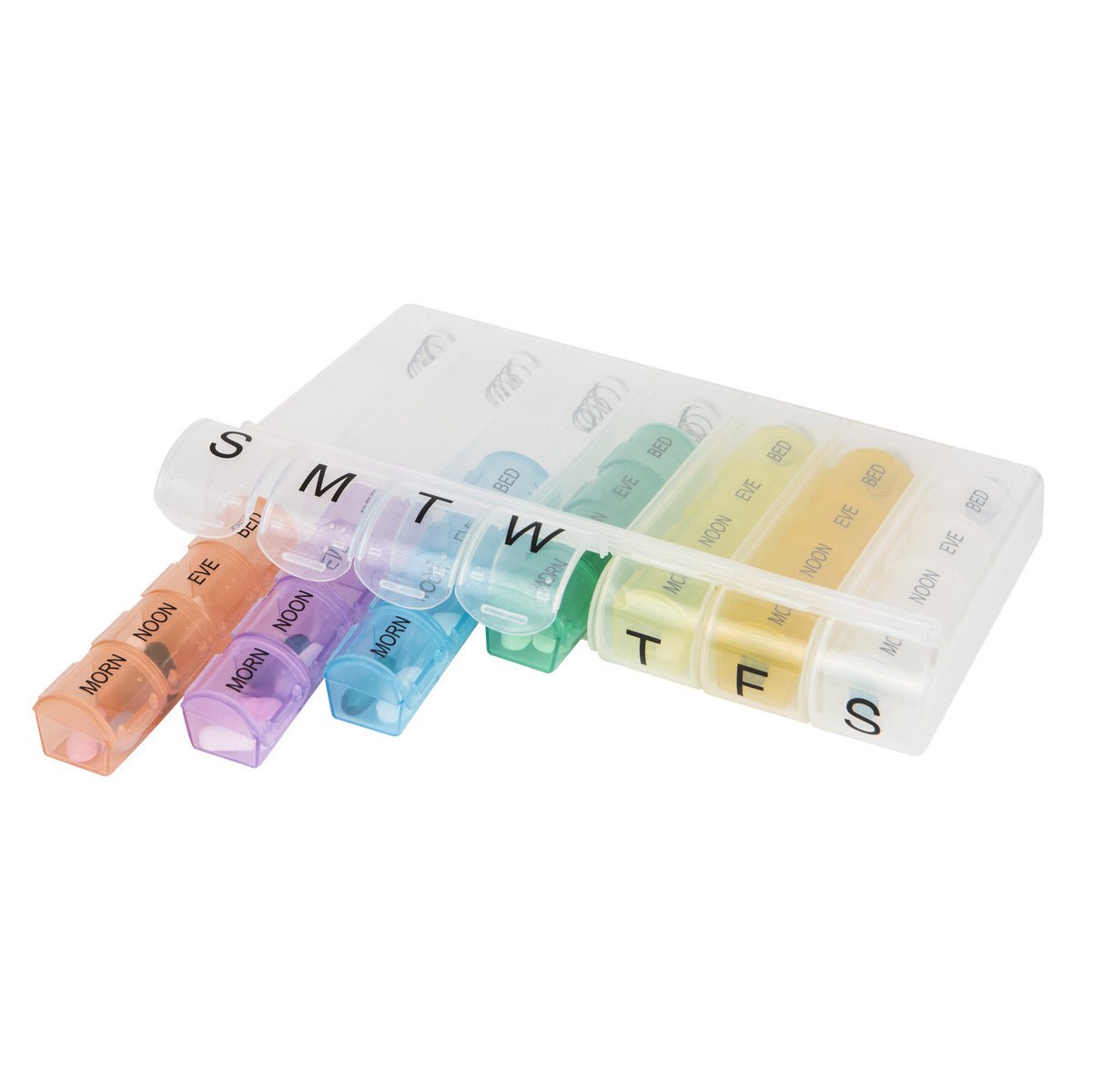 Travelon 7-Day Pill Organizer - Weekly Medication Planner with AM/PM Compartments - Perfect for Travel, Work & Daily Health Management