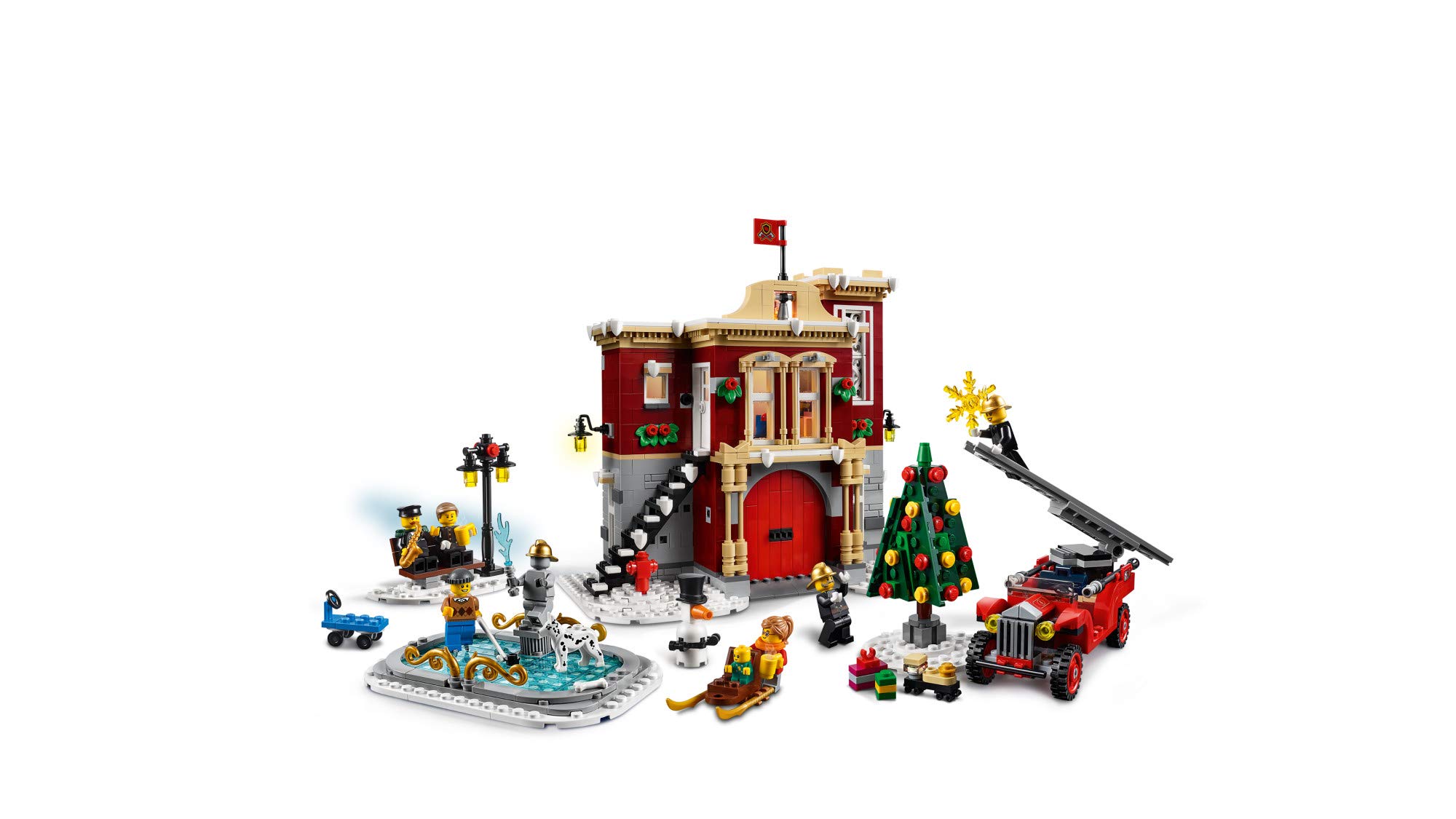 LEGO Creator Expert Winter Village Fire Station 10263 Building Kit (1166 Pieces) - Holiday Christmas Village Display & Winter Wonderland Collection