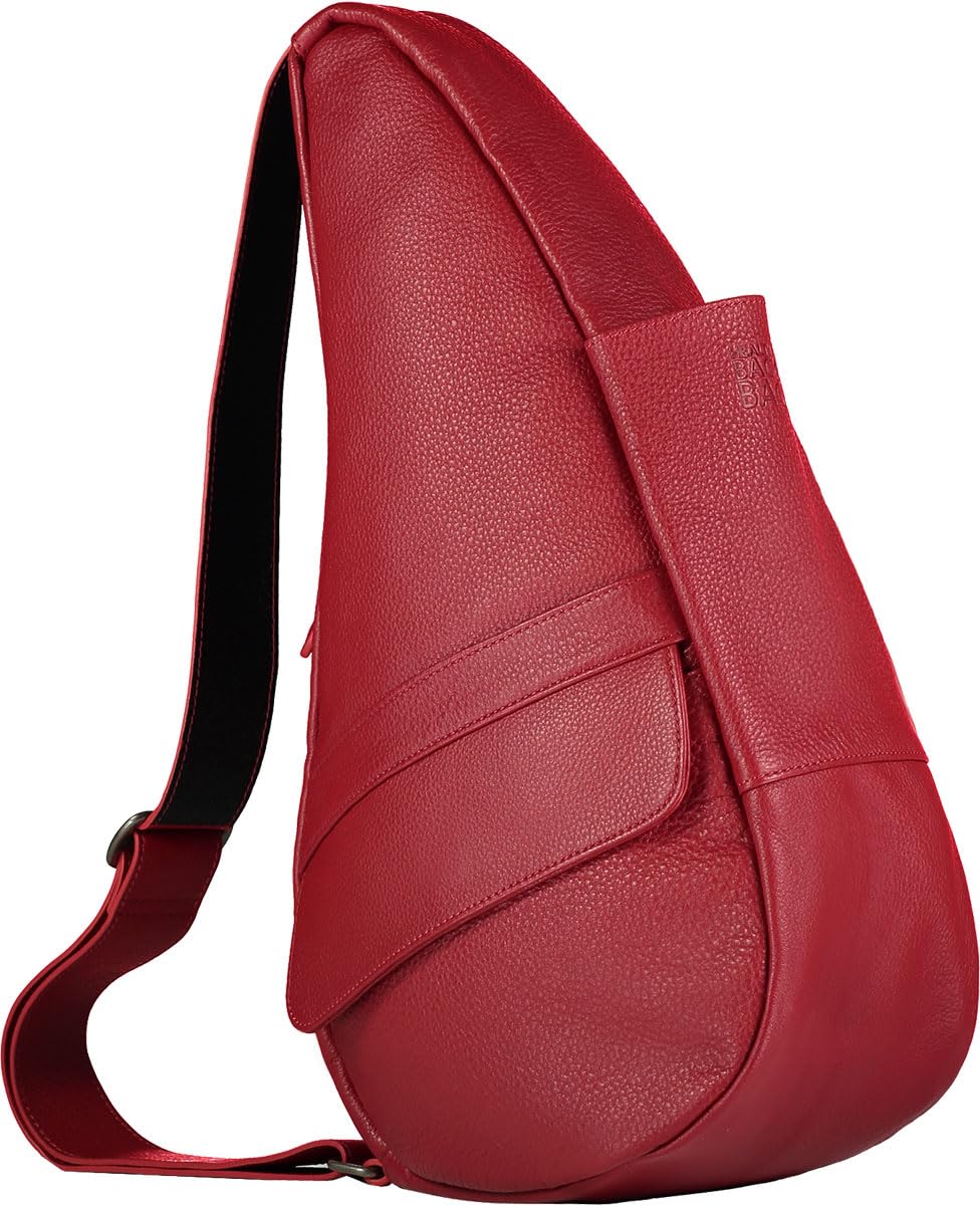 AmeriBag 15 Inch Genuine Leather Crossbody Sling Bag for Women & Men - Ergonomic Design for Back Pain Relief - Perfect for Travel, Work & Daily Use