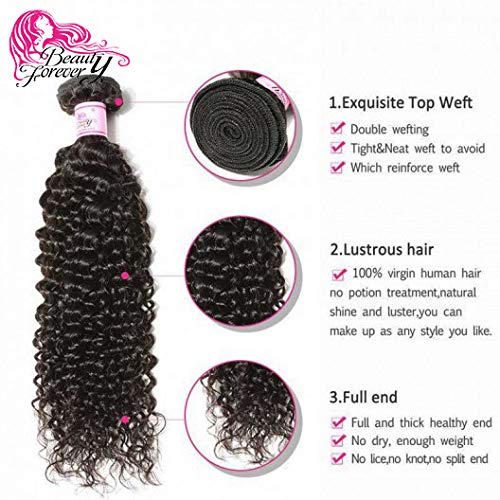 100% Brazilian Virgin Remy Curly Hair Extensions - 4 Bundles Unprocessed Human Hair Weave (18 20 22 24 Inch) Natural Color for Styling & Volume | Perfect for Daily Wear, Parties & Special Occasions