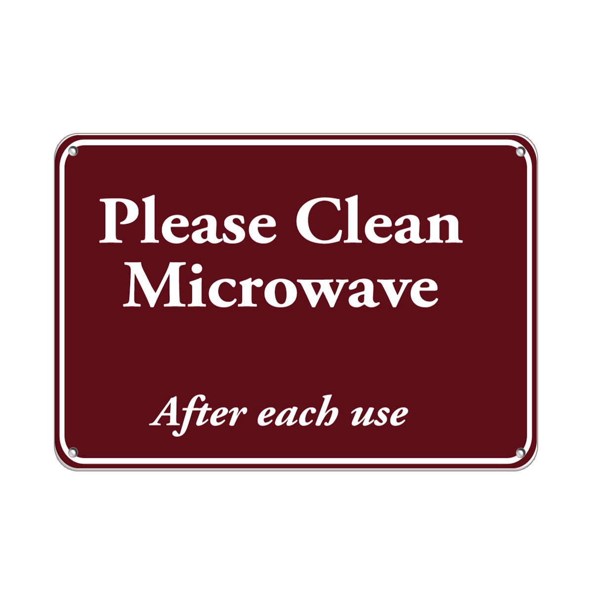 OSHA Compliant Microwave Safety Label - 8