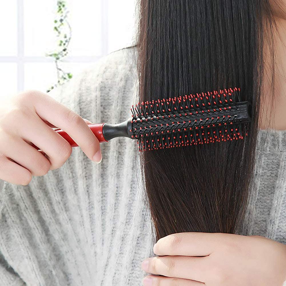 Professional Anti-Static Mini Round Hair Roller Brush with Soft Bristles & Non-Slip Handle - Styling Brush for Women & Men All Hair Types - Perfect for Curling, Volume & Salon-Style Looks at Home