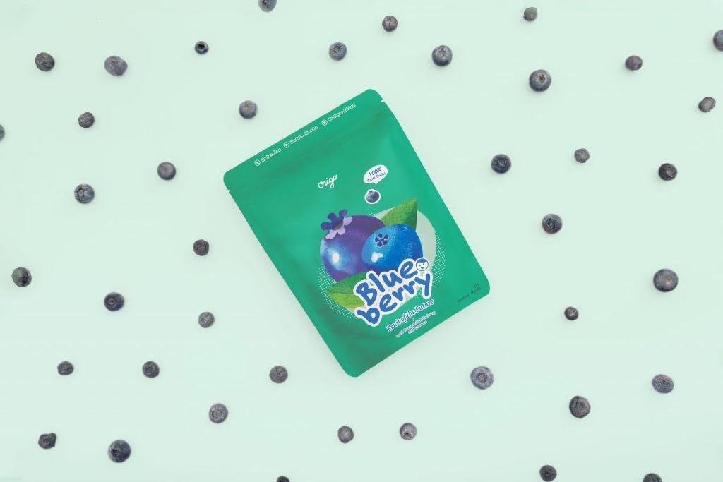 Freeze-Dried Blueberries Snack - 100% Natural Canadian Blueberries, No Sugar Added, No Preservatives, Healthy Dried Fruit (25g) - Perfect for Smoothies, Yogurt Toppings & On-the-Go Snacking