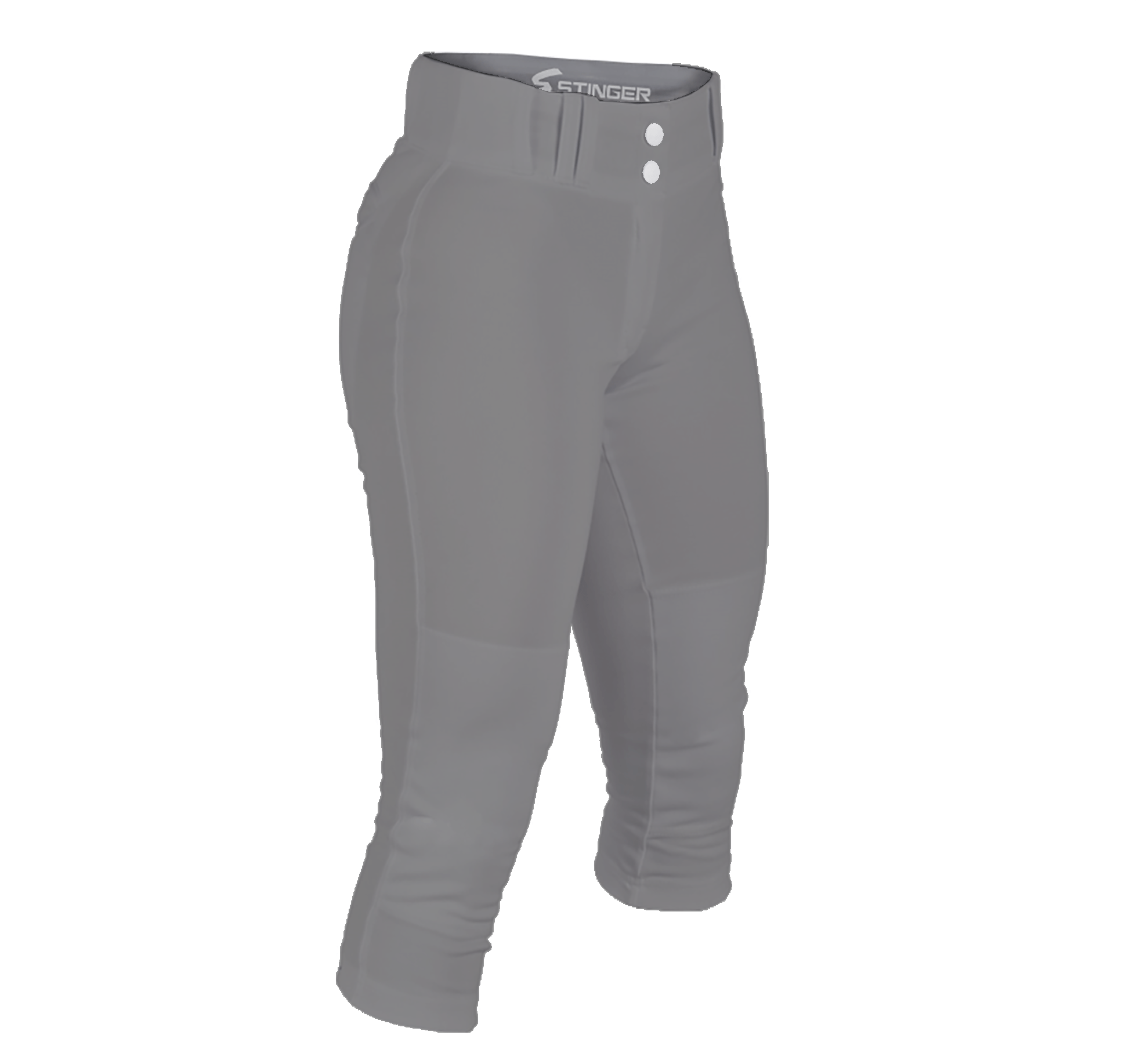 Stinger Premium Fastpitch Softball Pants for Women & Girls - Breathable Gray Baseball Pants with Stretch Fit - Perfect for Fastpitch Games, Practice & Training