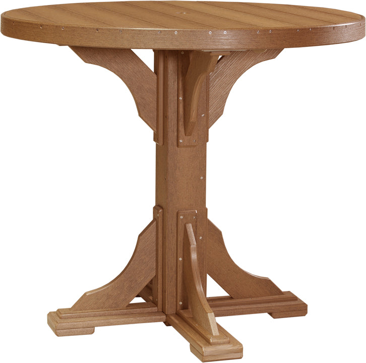 LuxCraft 4-Foot Round Dining Table Set - Perfect for Small Spaces, Kitchens & Outdoor Patios