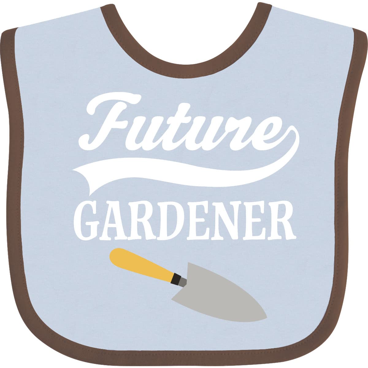 Inktastic Future Gardener Baby Bib - Cute Gardening-Themed Bib for Toddlers & Infants - Perfect for Feeding, Mealtime, and Outdoor Activities