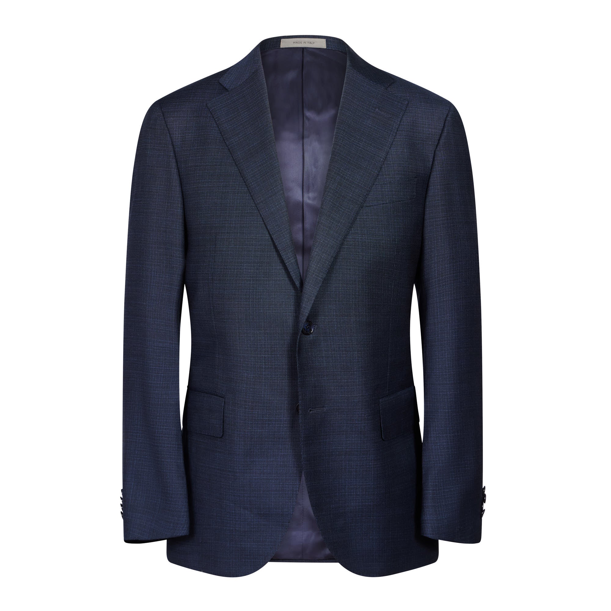 Premium CORNELIANI Men's Navy Blue Wool Stretch Suit - Comfortable Business Attire for Office, Meetings & Formal Events