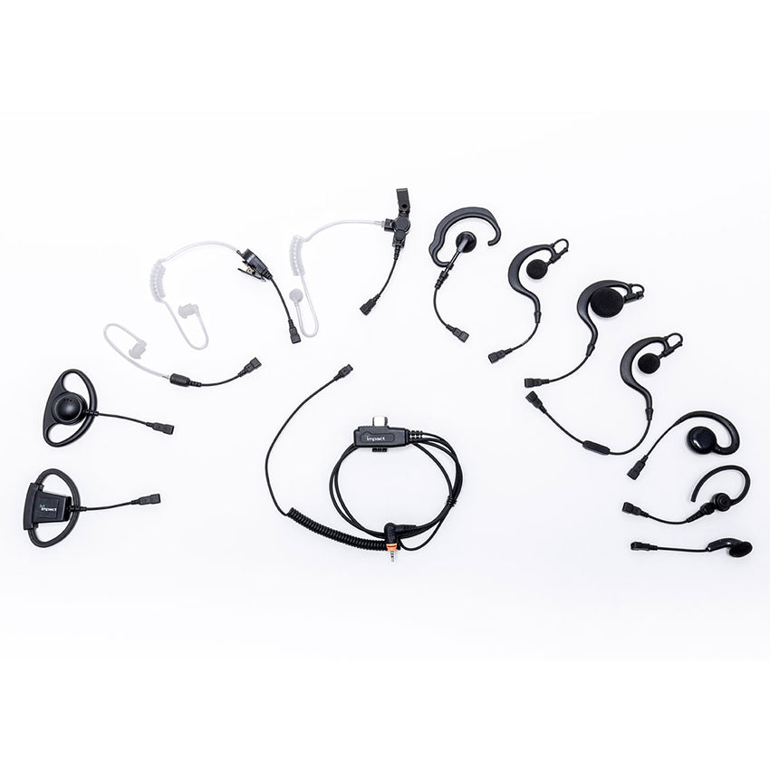 Impact G2W 2-Wire Quick Disconnect Earpiece - Secure Police & Security Headset for Clear Communication - Ideal for Law Enforcement, Security Guards & Surveillance Teams