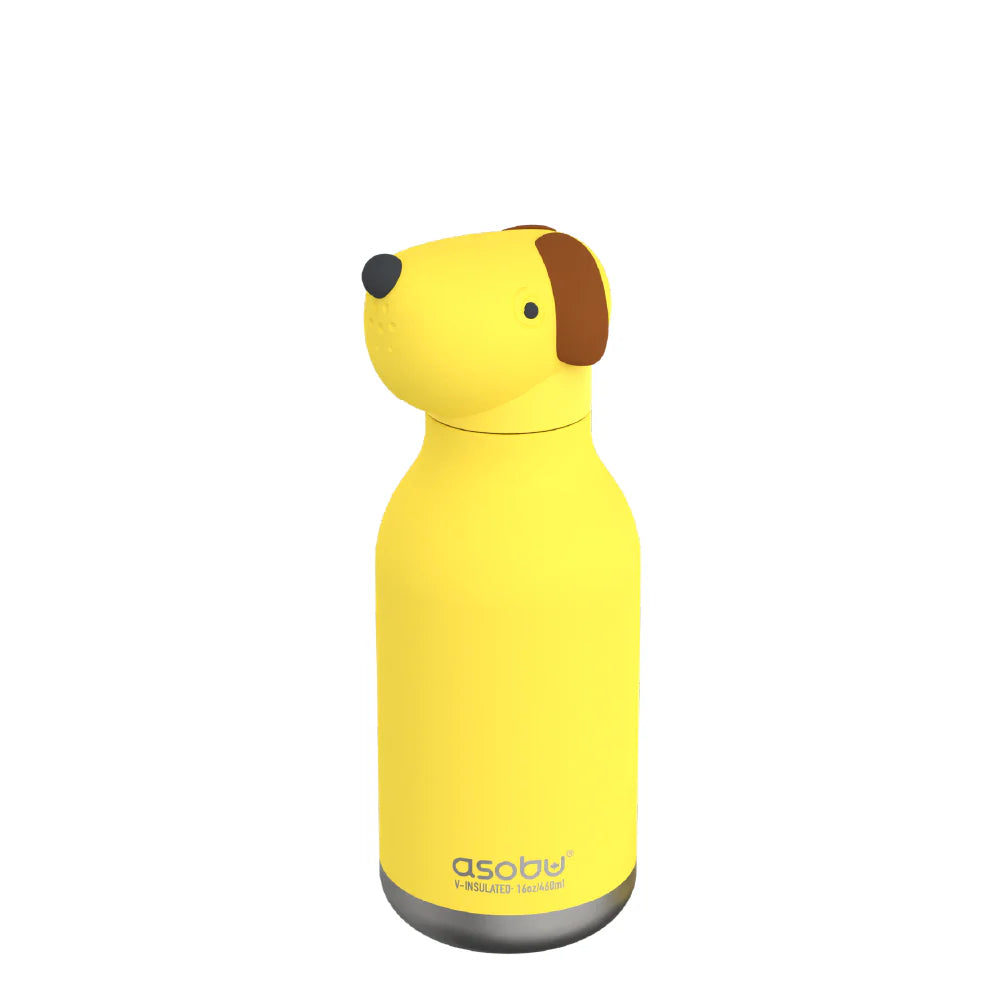 Asobu Insulated Stainless Steel Dog Water Bottle - Leak Proof & Portable Pet Travel Bottle for Hiking, Walking, and Outdoor Adventures