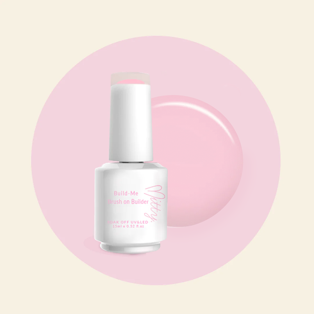 Mitty Kissable Brush on Builder Gel - Professional Nail Strengthener for Long-Lasting Manicures | Perfect for DIY Nail Art & Salon-Quality Results at Home