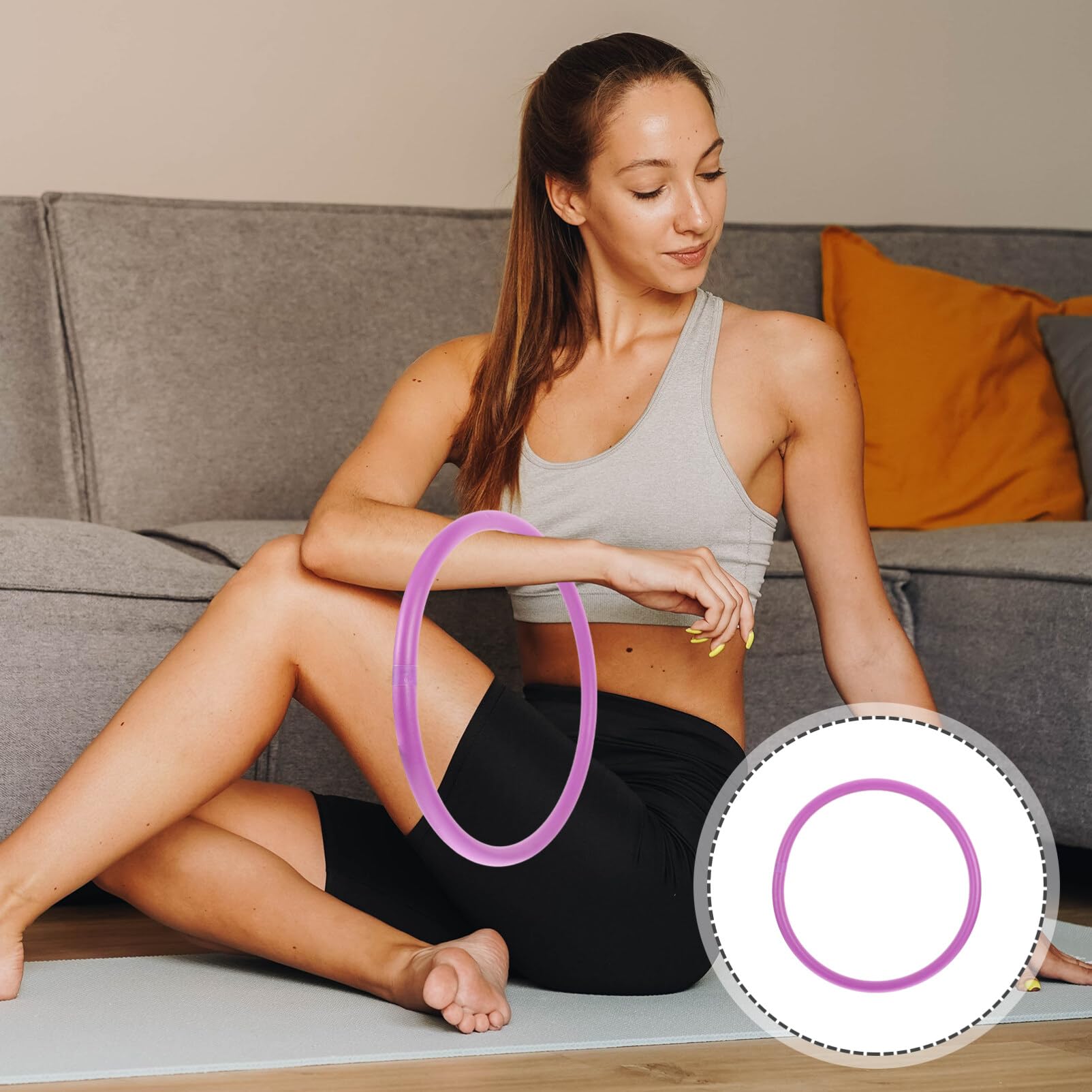 BESPORTBLE Weighted Arm Hoops with Foam Covers - Mini Tire Exercise Hoops for Arm Muscle Strengthening & Fat Burning - Perfect for Home Workouts, Gym Training & Fitness Enthusiasts