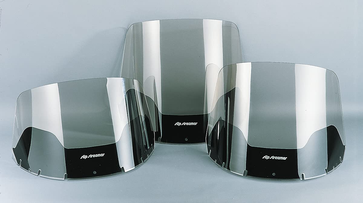 Slipstreamer S-132-16 Clear 16-inch Motorcycle Windshield for 1984-1995 Models - Perfect for Harley Davidson Touring & Cruiser Bikes - Enhances Wind Protection on Long Rides