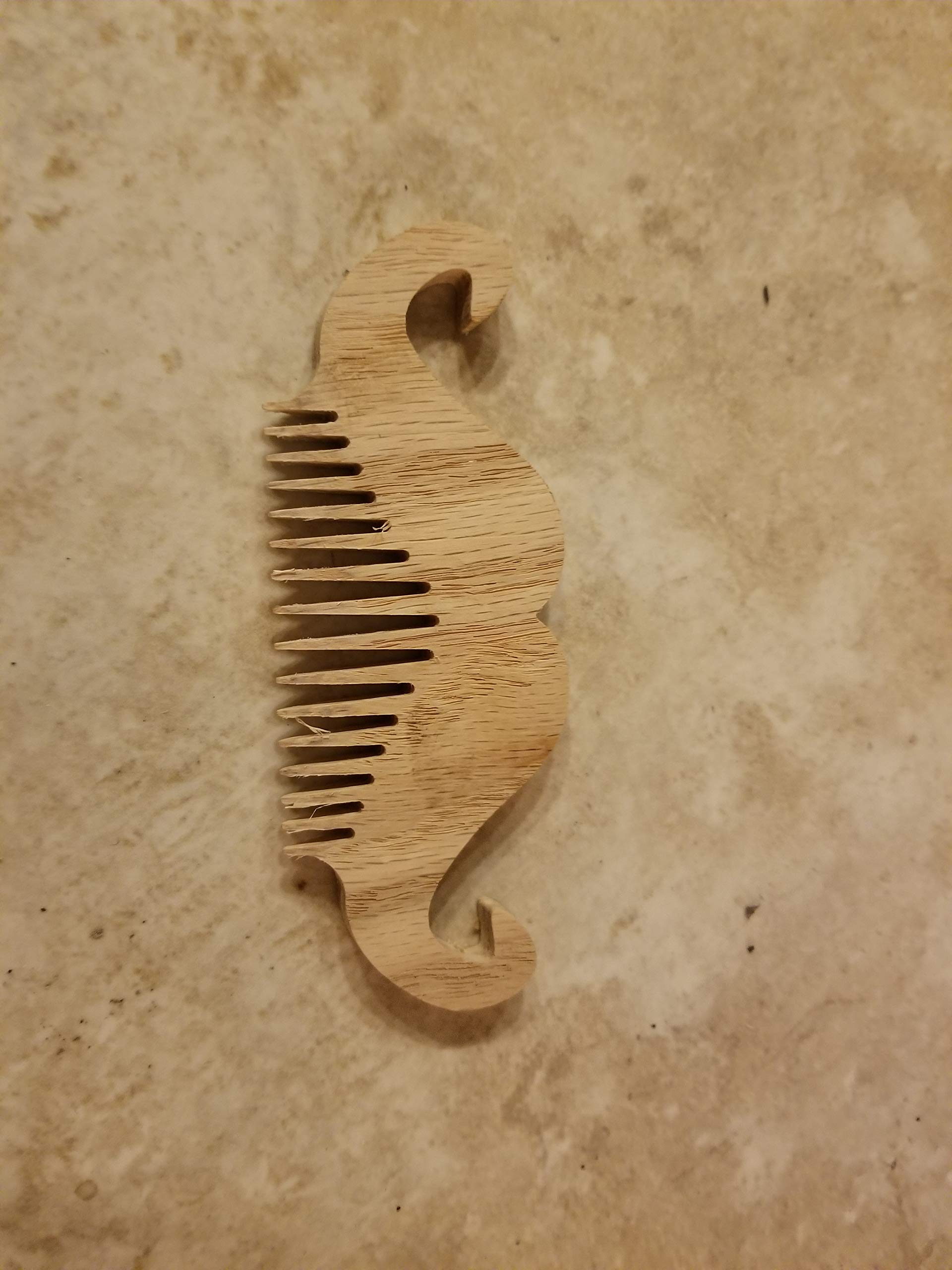 Premium Wooden Beard Comb for Men - Natural Sandalwood Grooming Tool for Soft & Tangle-Free Facial Hair - Perfect for Daily Styling, Travel & Gift Giving