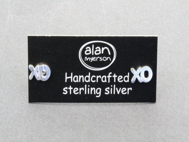 Hugs and Kisses XO Stud Earrings - Sterling Silver Hug & Kiss Jewelry for Women, Perfect Gift for Valentine's Day, Anniversary & Romantic Occasions