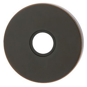 Emtek Modern Brass Bar Style Paper Holder with Matching Finish Rosette - 7 Finishes Available - 28049US10B - Disk (9) - Oil Rubbed Bronze - Perfect for Office, Home, or Commercial Use