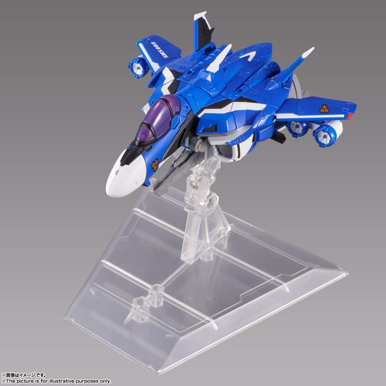 Bandai Tiny Session Macross Frontier VF-25G Messiah Valkyrie (Michael Custom) & Ranka Lee Action Figure Set - Anime Collectible for Display & Play