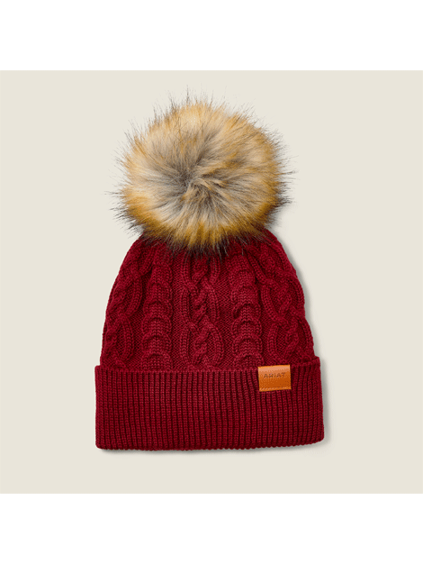 Ariat Norfolk Beanie - Warm Winter Hat for Men & Women - Soft Acrylic Knit Skull Cap - Perfect for Outdoor Activities, Hiking, and Cold Weather