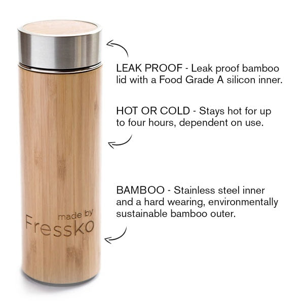 FRESSKO TRIP FLASK – 450ml Insulated Stainless Steel Water Bottle for Travel, Hiking & Outdoor Adventures | Leakproof & BPA-Free | Perfect for Coffee, Tea & Cold Drinks