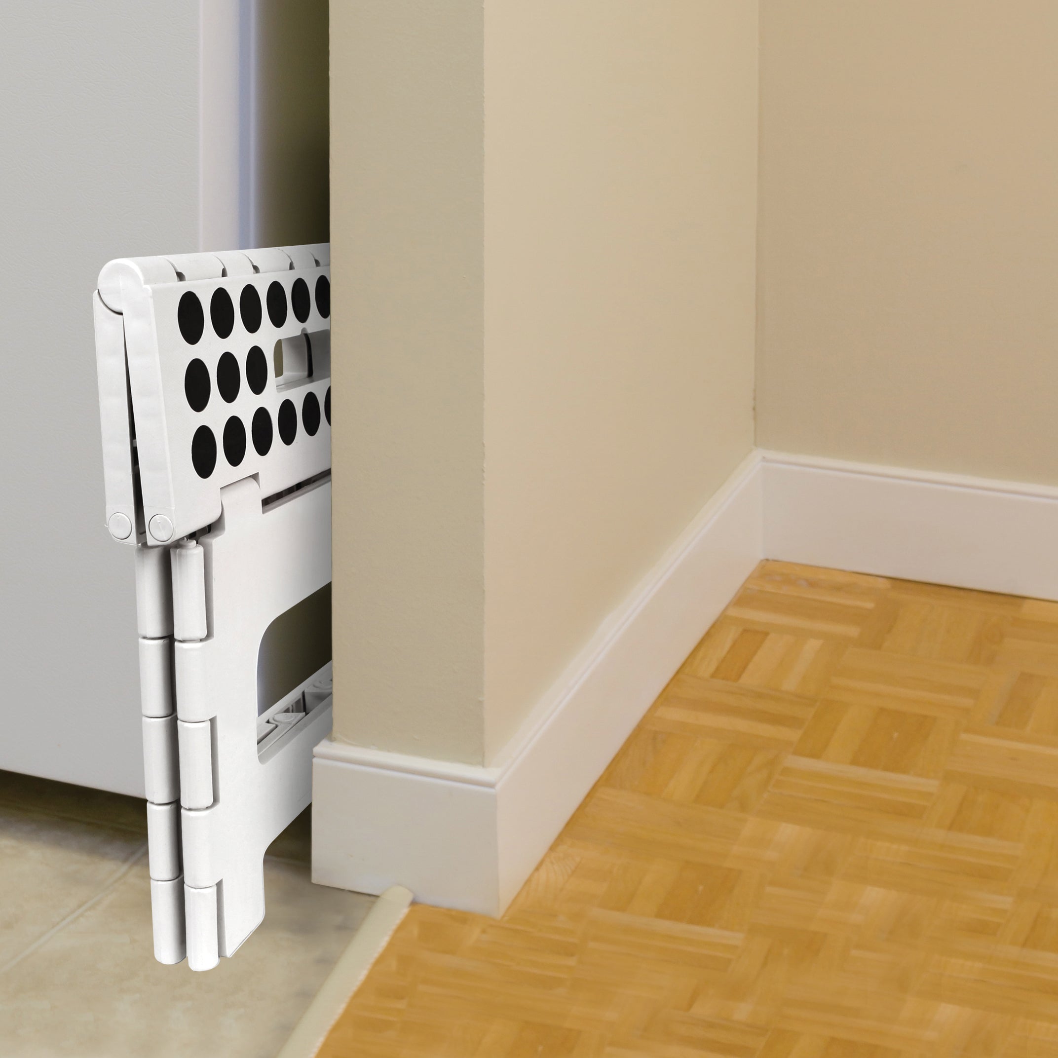 Rhino® II Step Stool - White | Non-Slip 2-Step Ladder for Home, Kitchen, Bathroom & Garage | Sturdy & Compact Stool for Adults & Kids | Perfect for Reaching High Shelves & Storage